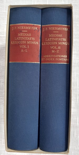 Mediae Latinitatis Lexicon Minus.“ (Niermeyer; van de Kieft